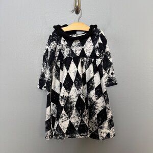 QUINN AND FOX diamond print long sleeve sweatshirt dress size 2/3 years